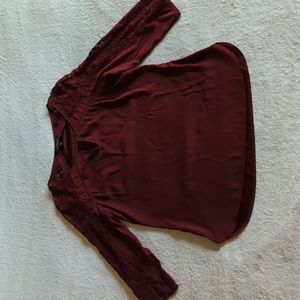 NWOT Express burgundy blouse - size S